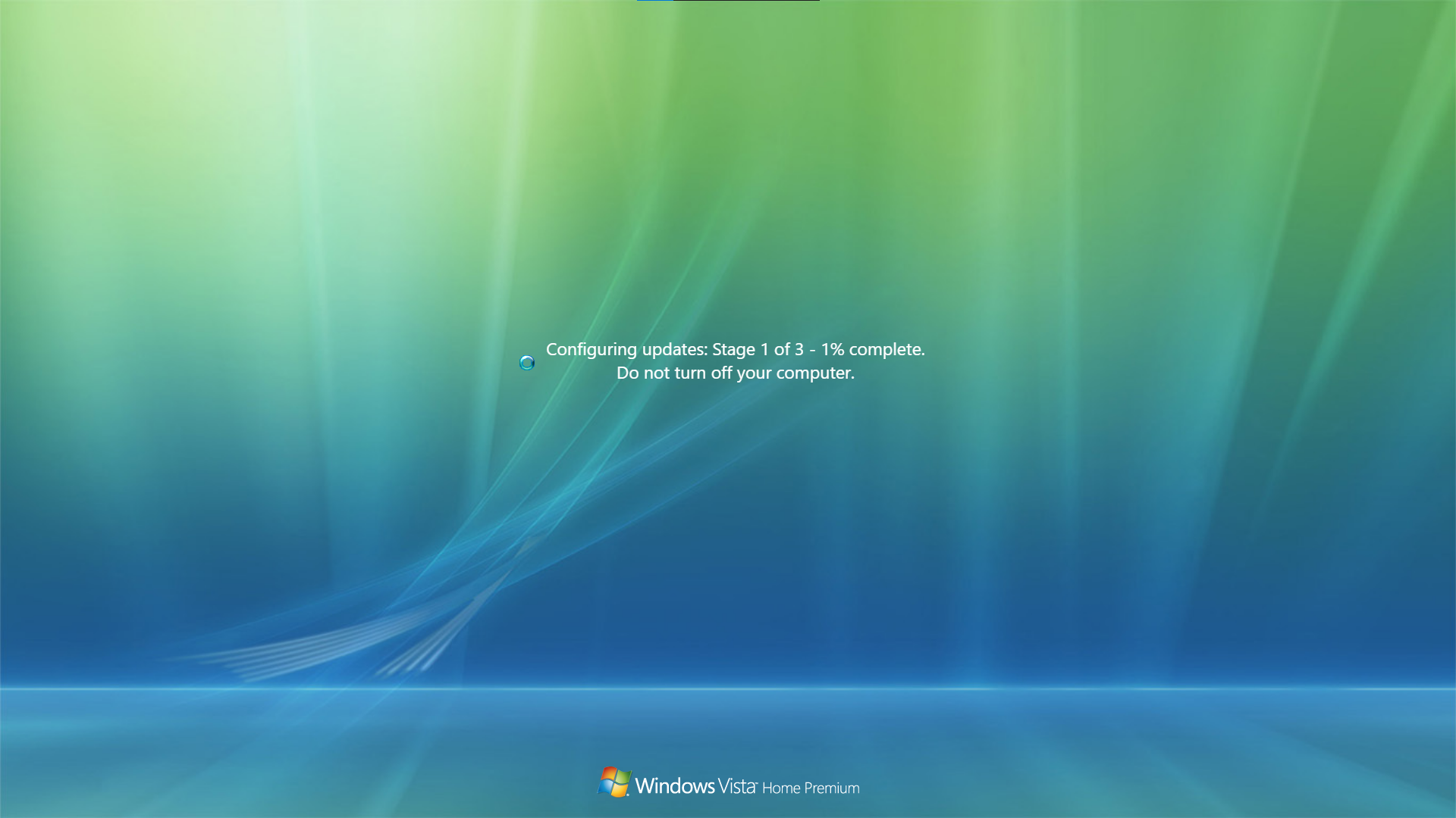 Screenshot windows vista Update
