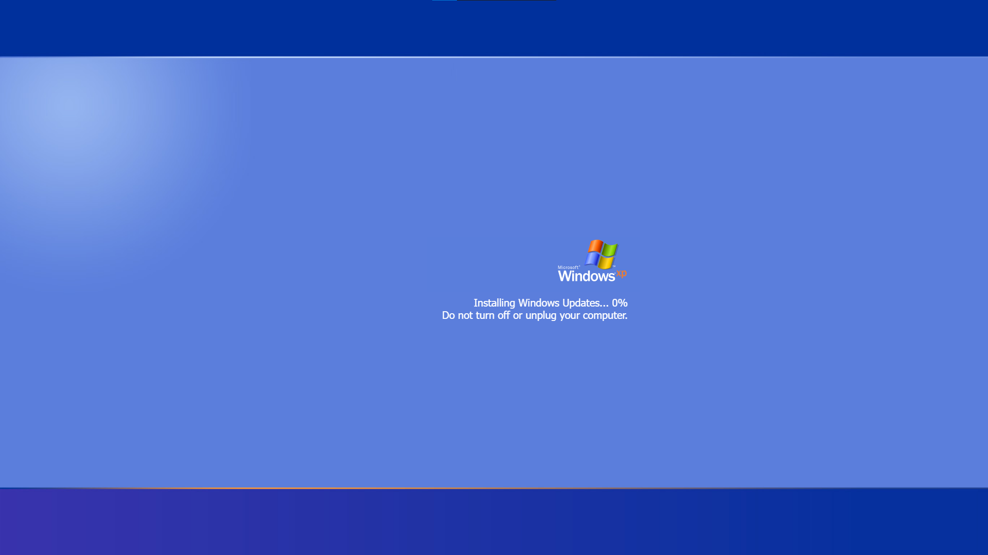 Screenshot windows xp Update